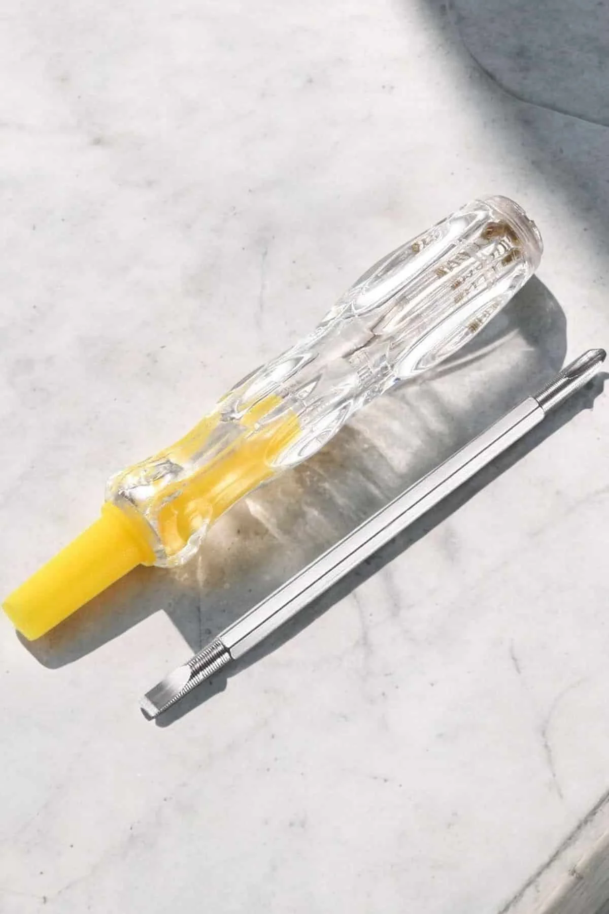 Test Cihazı Kontrol Kalemi Çift Başlıklı Şeffaf Elektrik Testi