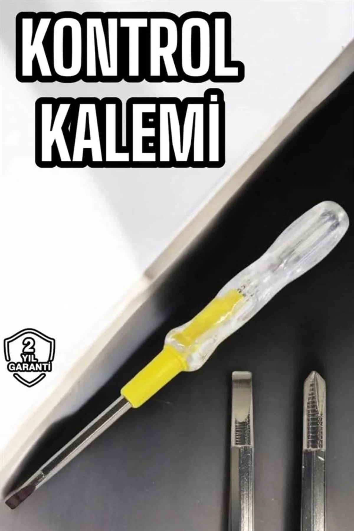 Test Cihazı Kontrol Kalemi Çift Başlıklı Şeffaf Elektrik Testi