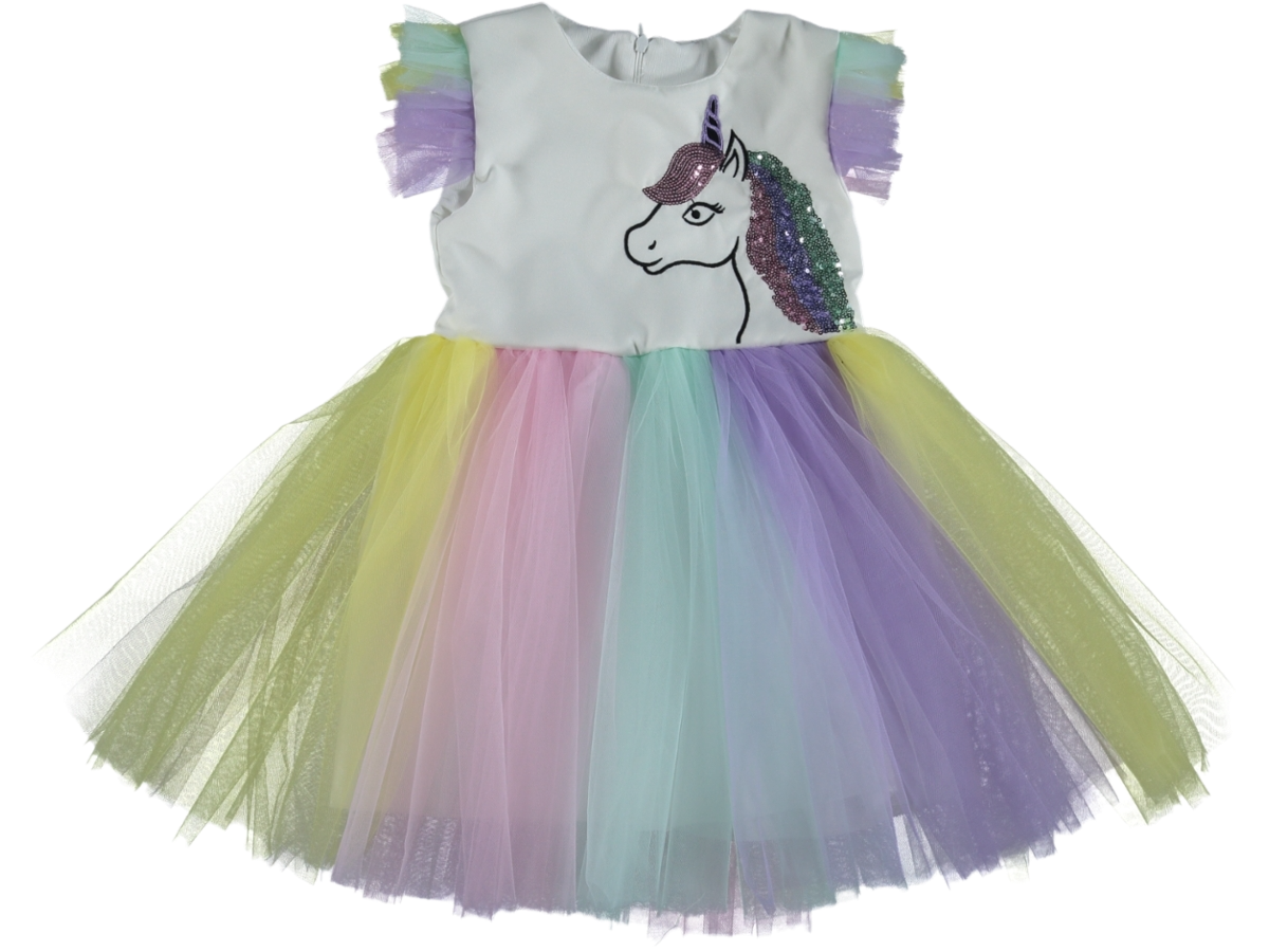 test ürün Baskılı UNICORN Kız Elbise 1/8 yaş