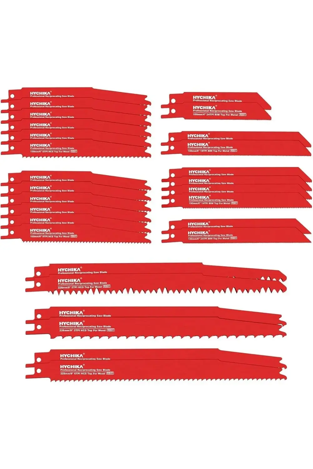 Testere Bıçakları, HYCHIKA 32 ADET Ahşap ve Metal Kesme Testere B