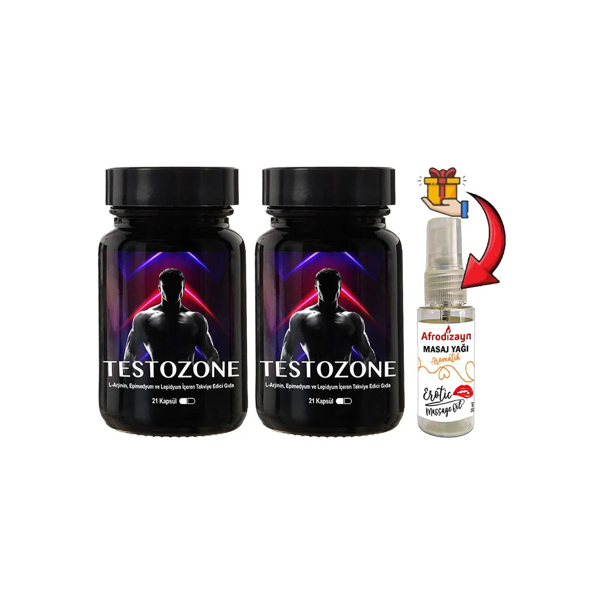 Testozone Erkekler İçin L-Argininli Lepidyumlu Afrodizyak Masaj Yağı 30 ml – 2 Kutu Fiyatı, Yorumları ve Özellikleri