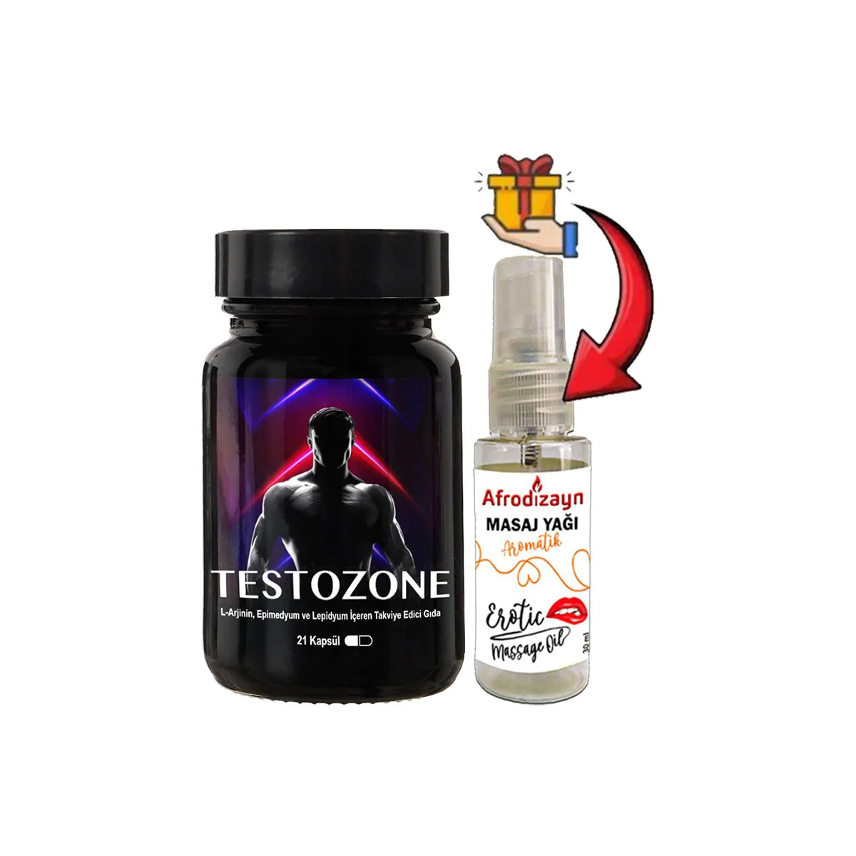 Testozone L-Argininli Lepidyumlu Afrodizyak Masaj Yağı - Erkeklere Özel 30 ml Fiyatı, Yorumları ve Özellikleri