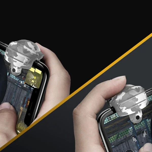 Tetikli Gamepad - PUBG Mobile 4 Parmak Oyun Ateşleyici (Siyah/Gri)