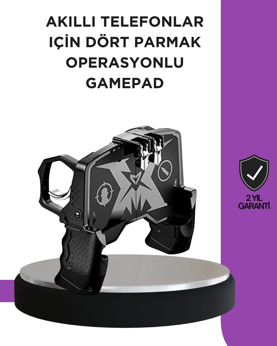 Tetikli Mobil Gamepad - FPS ve Aksiyon Oyunları İçin Ergonomik Oyun Aparatı