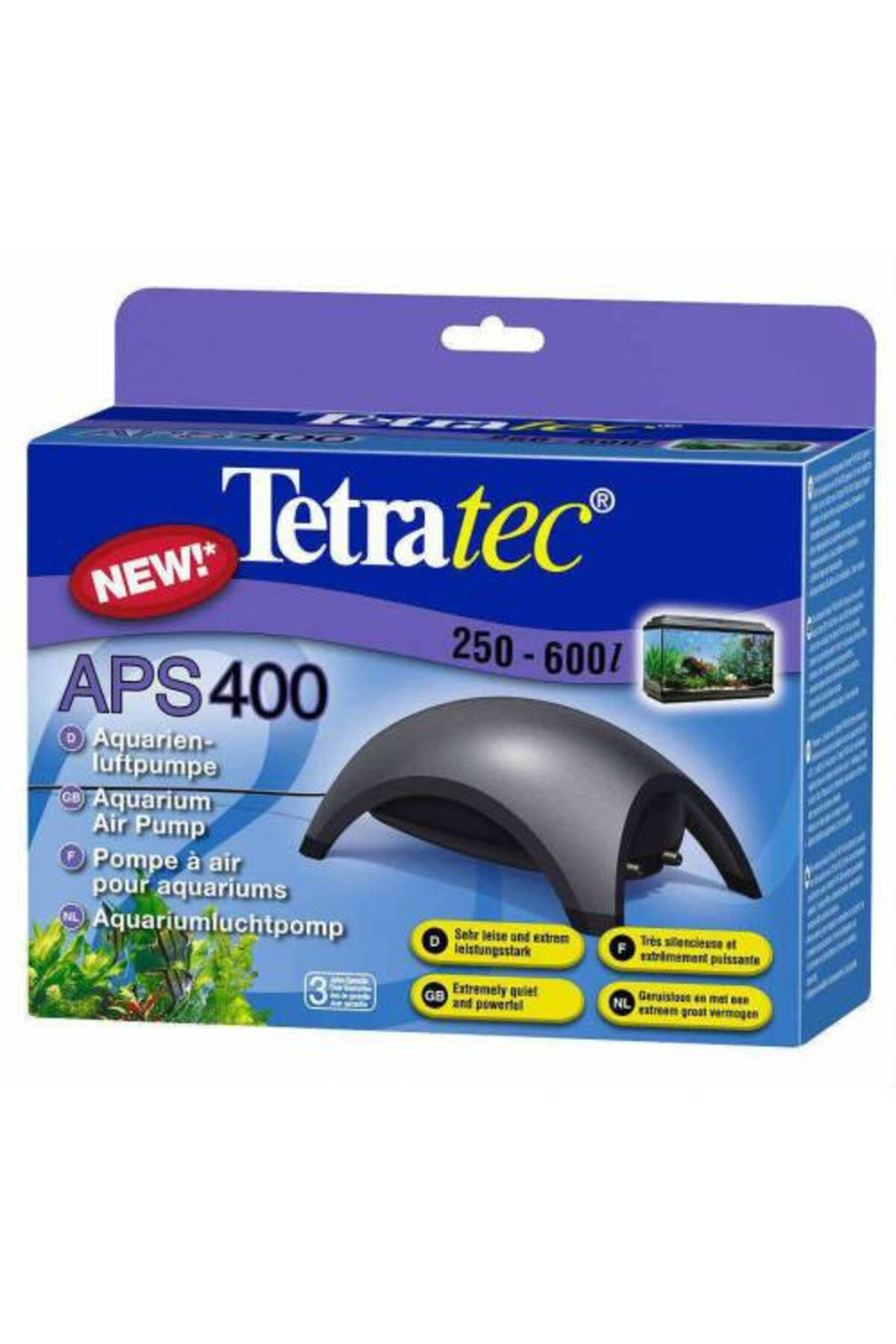 Tetratec Tetra Aps 400 Siyah Çift Çıkışlı Hava Motoru 4.5W 400 Lt 3 Yil Ga