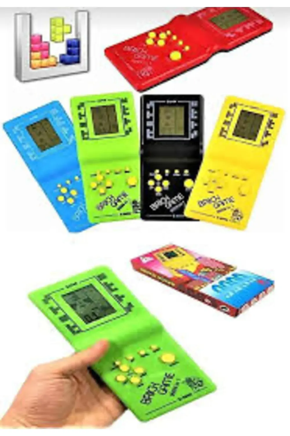 Tetris Game Boy Atari 5 Adet Renkli Nostaljik Ürünler