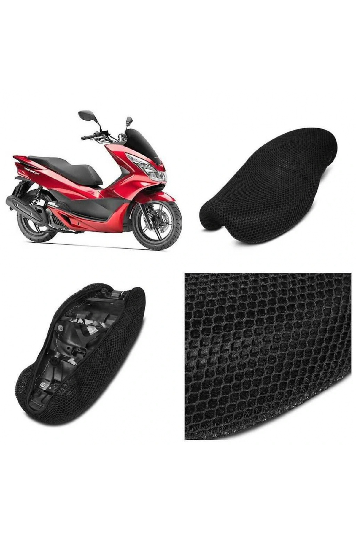 TEX 2066 Motosiklet Ve Scooter Siyah Fileli Maxi Ve Küçük Sele Kı