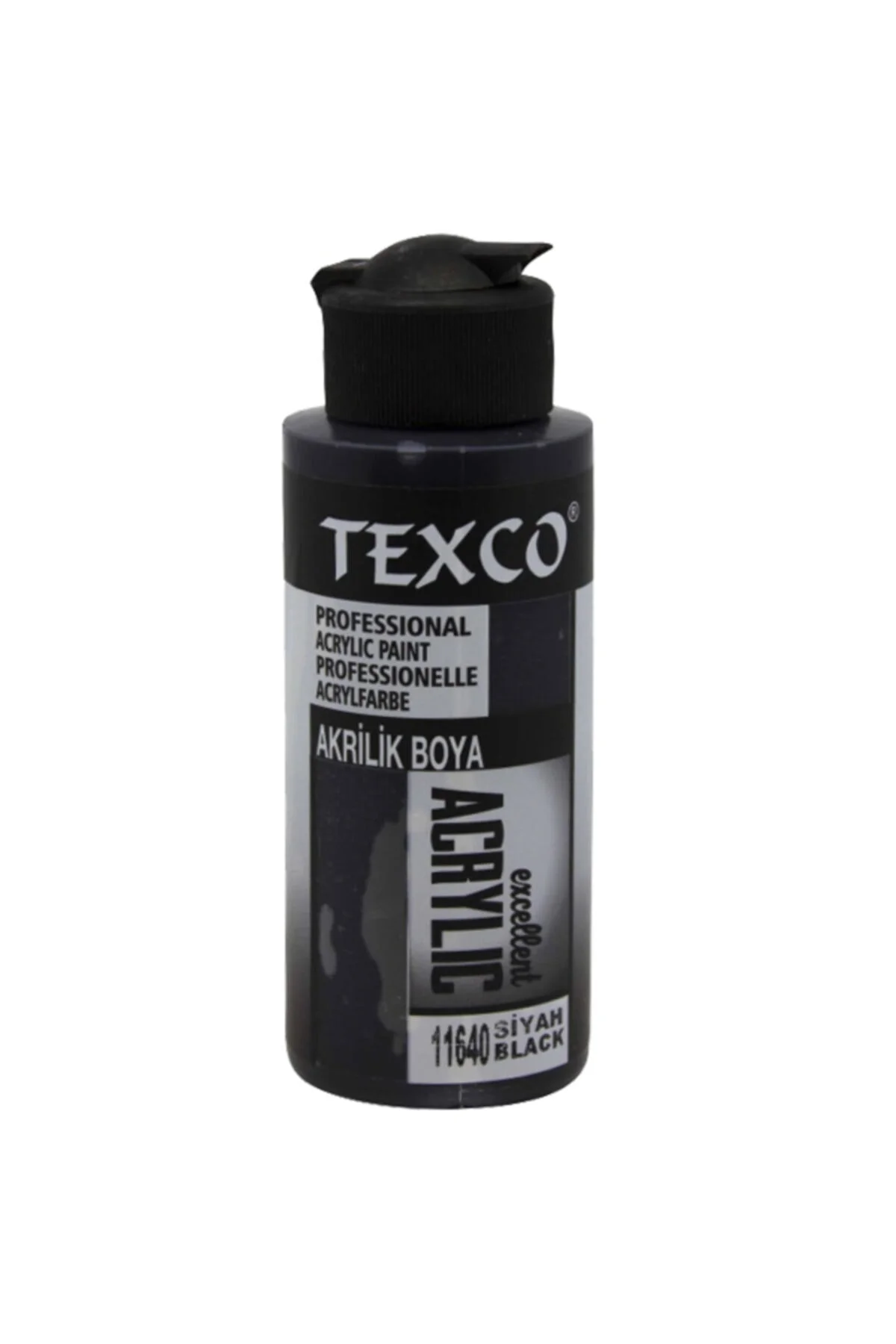 -texco 110 Cc. Su Bazlı Akrilik Boya - Siyah