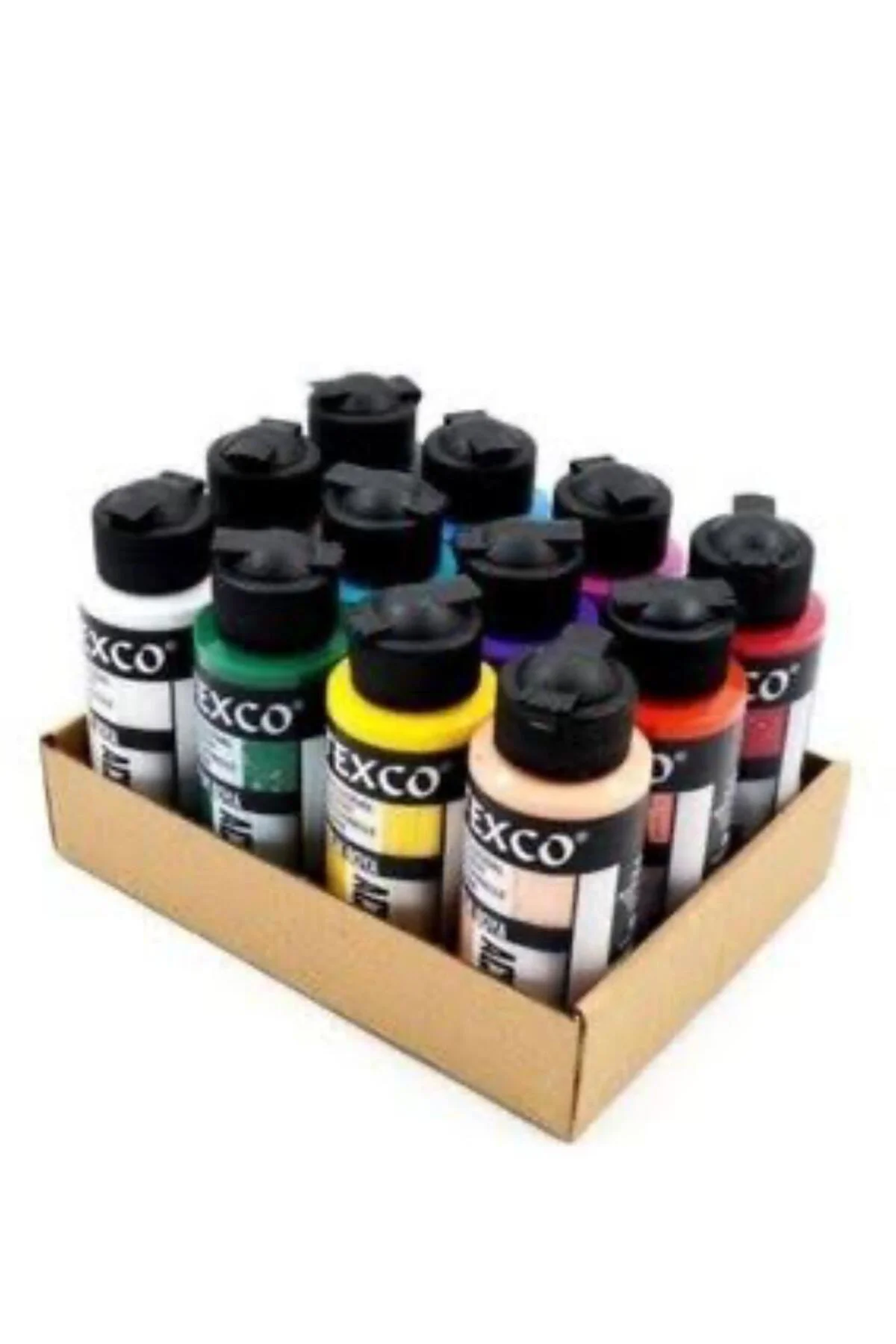 TEXCO EXCELLENT ACRYLIC TAVALI SET (ANA RENKLER) RİCH 12 Lİ SET X