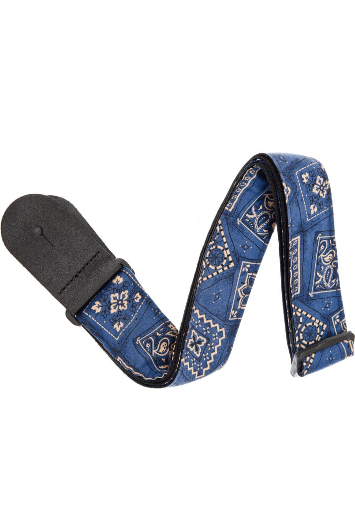 Textile Collection Straps 50g03 - Blue Bandana Gitar Askısı