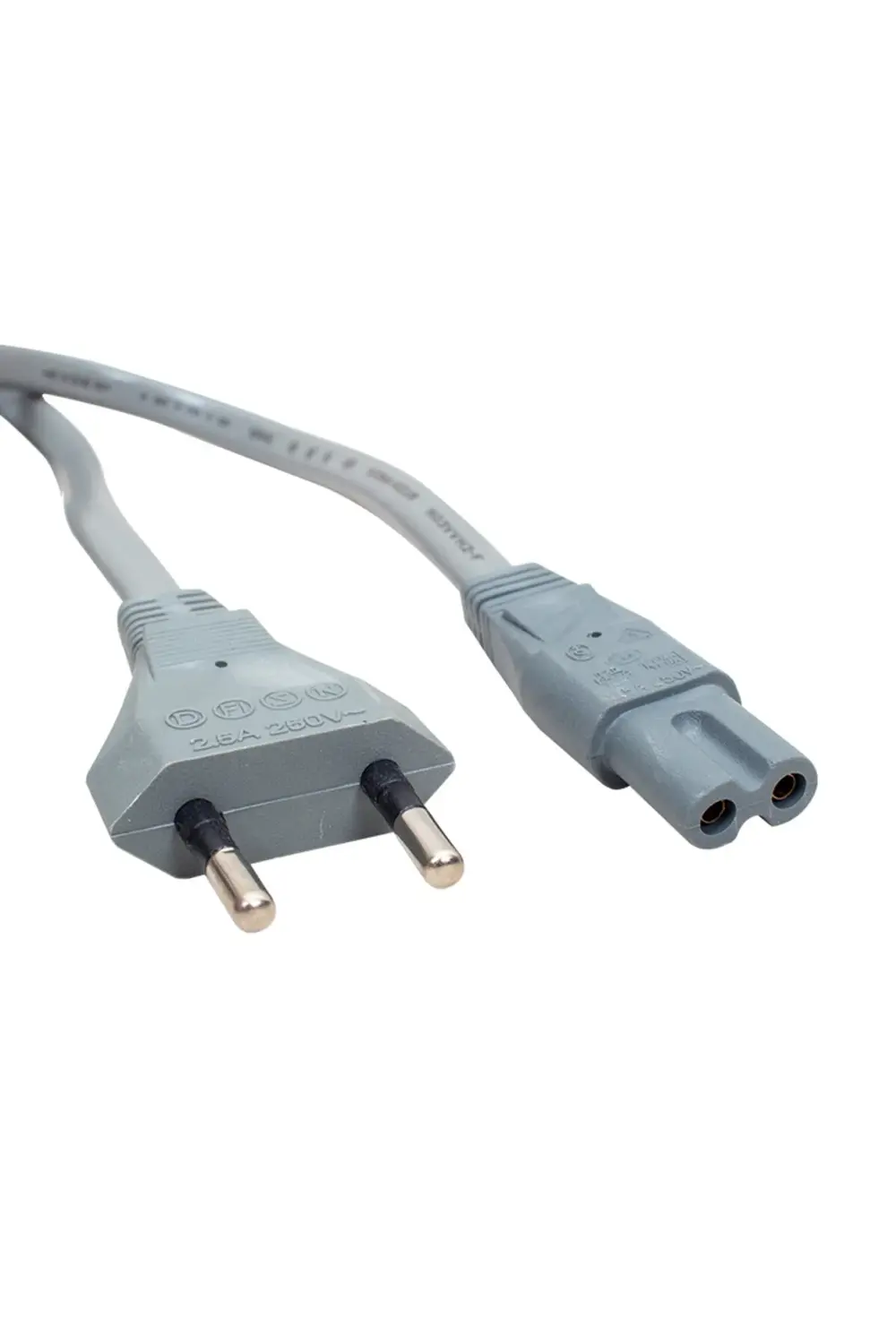 TEYP CEREYAN KABLOSU 2X075MM İTHAL KORDON 1.5 METRE GRİ (2818)