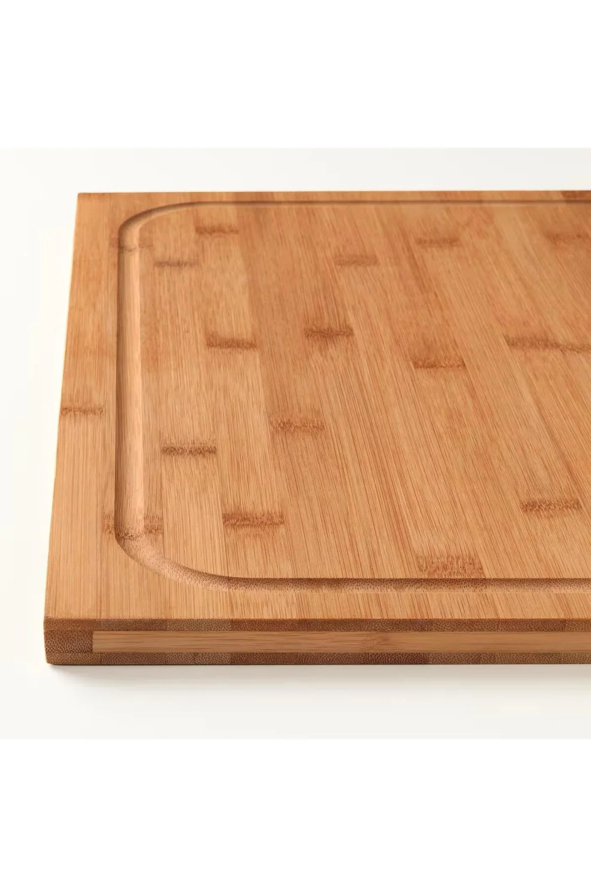 Tezgah Üstü Büyük Boy Bambu Kesme Tahtası – 45×35 cm Kaymaz, Kena