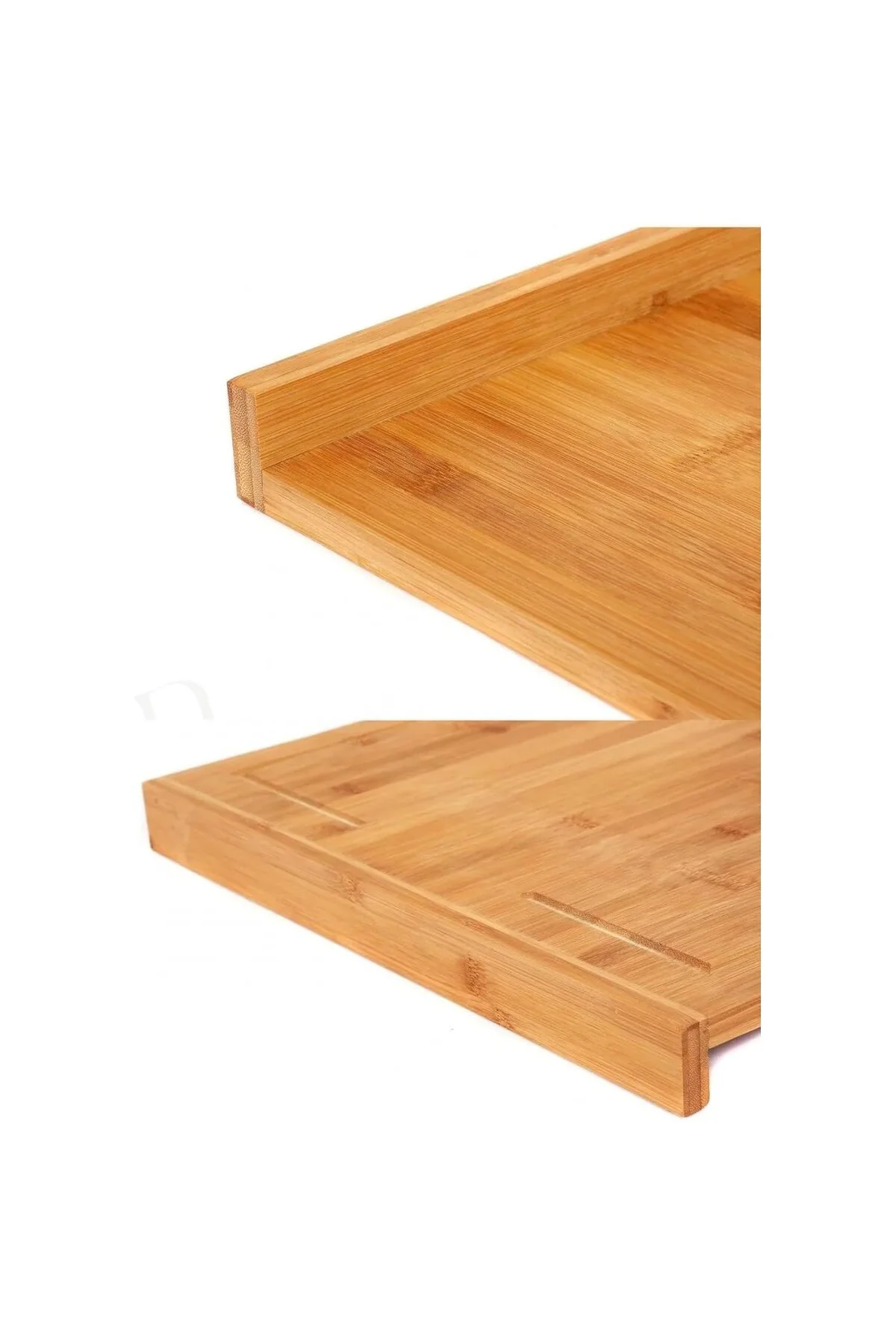 Tezgah Üstü Büyük Boy Bambu Kesme Tahtası – 45×35 cm Kaymaz, Kena