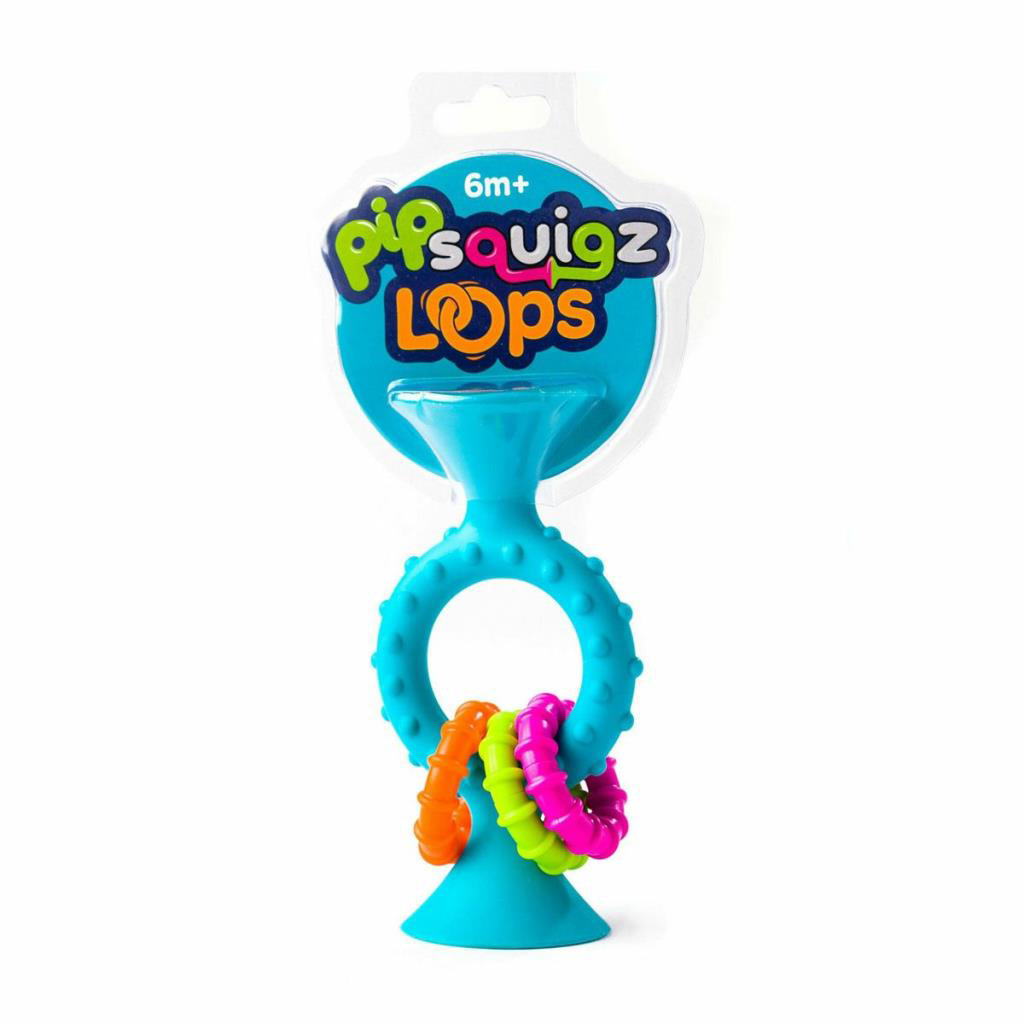 TFB166 Fat Brain Toys - Mavi Halkalı Silikon Diş Kaşıyıcı TFB166 Fat Brain Toys - Mavi Halkalı Silikon Diş Kaşıyıcı
