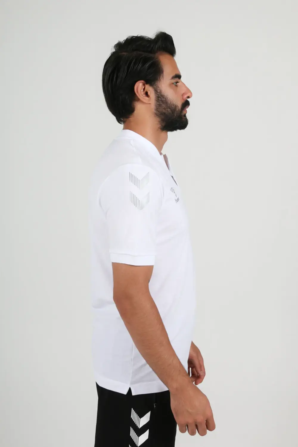 TFF HAKEM Armin Pamuklu Bebe Yaka Tişört Beyaz-M