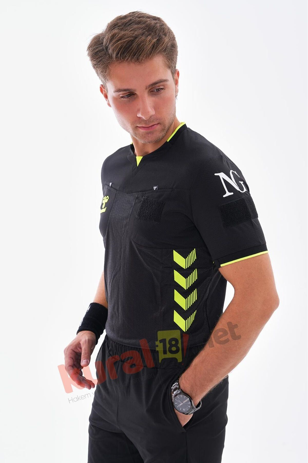 Hummel Tff Hakem Maç Formasi Siyah-Kisa Kol-Xl