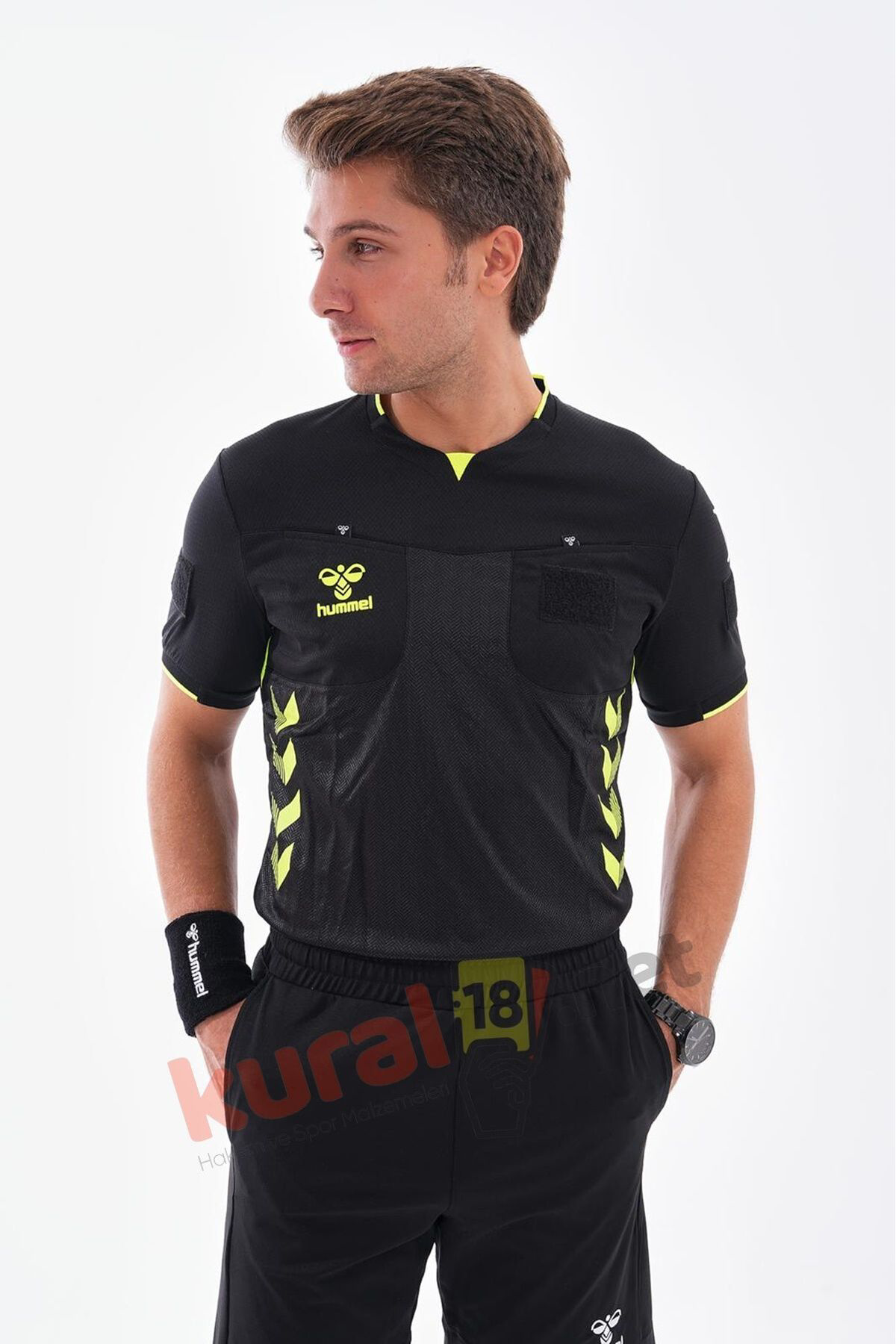 Hummel Tff Hakem Maç Formasi Siyah-Kisa Kol-Xl