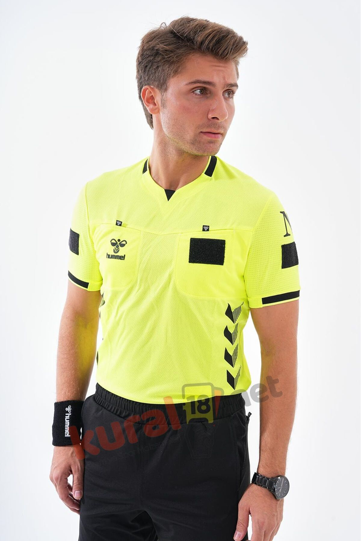 Hummel Tff Hakem Maç Formasi Neon Sari-Kisa Kol-2Xl