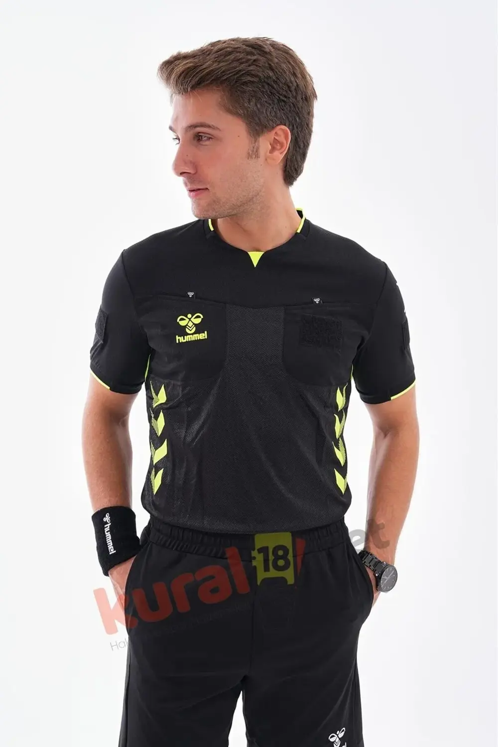 TFF HAKEM MAÇ FORMASI SİYAH-KISA KOL-XL