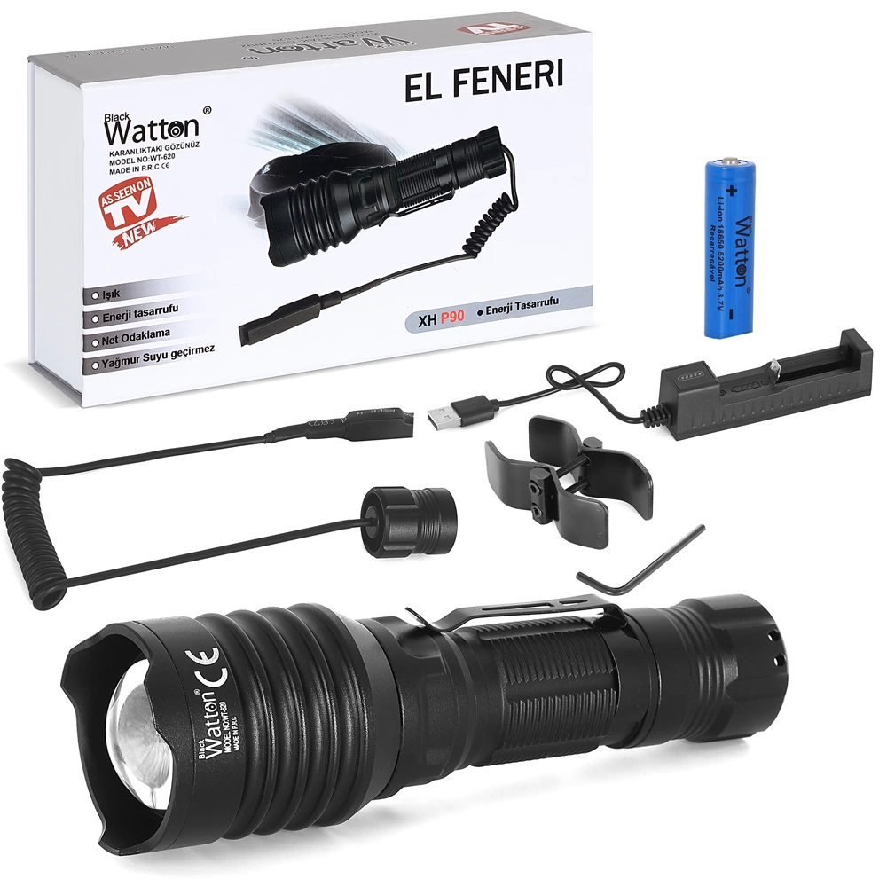 Tg-10 Şarjlı Profesyonel Av Feneri Wt-620 Tg-10 Şarjlı Profesyonel Av Feneri Wt-620