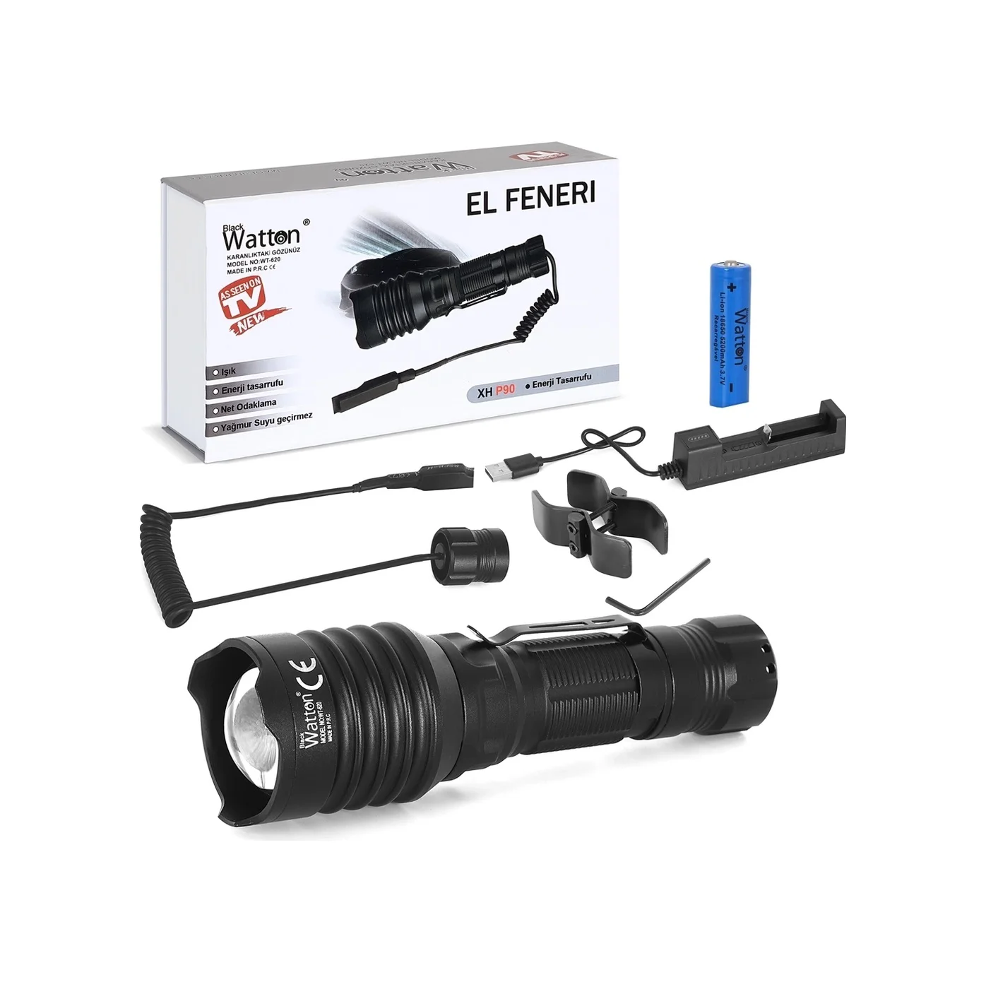 Tg-10 Şarjlı Profesyonel Av Feneri Wt-620 Diğer
