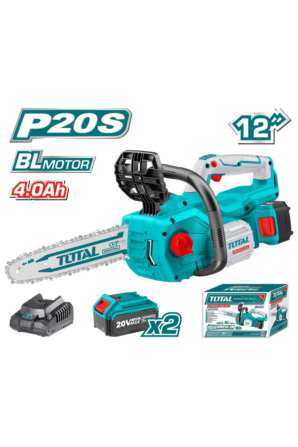 Tgslı201286 Lı-ıon 4.0ah Akülü Zıncırlı Testere