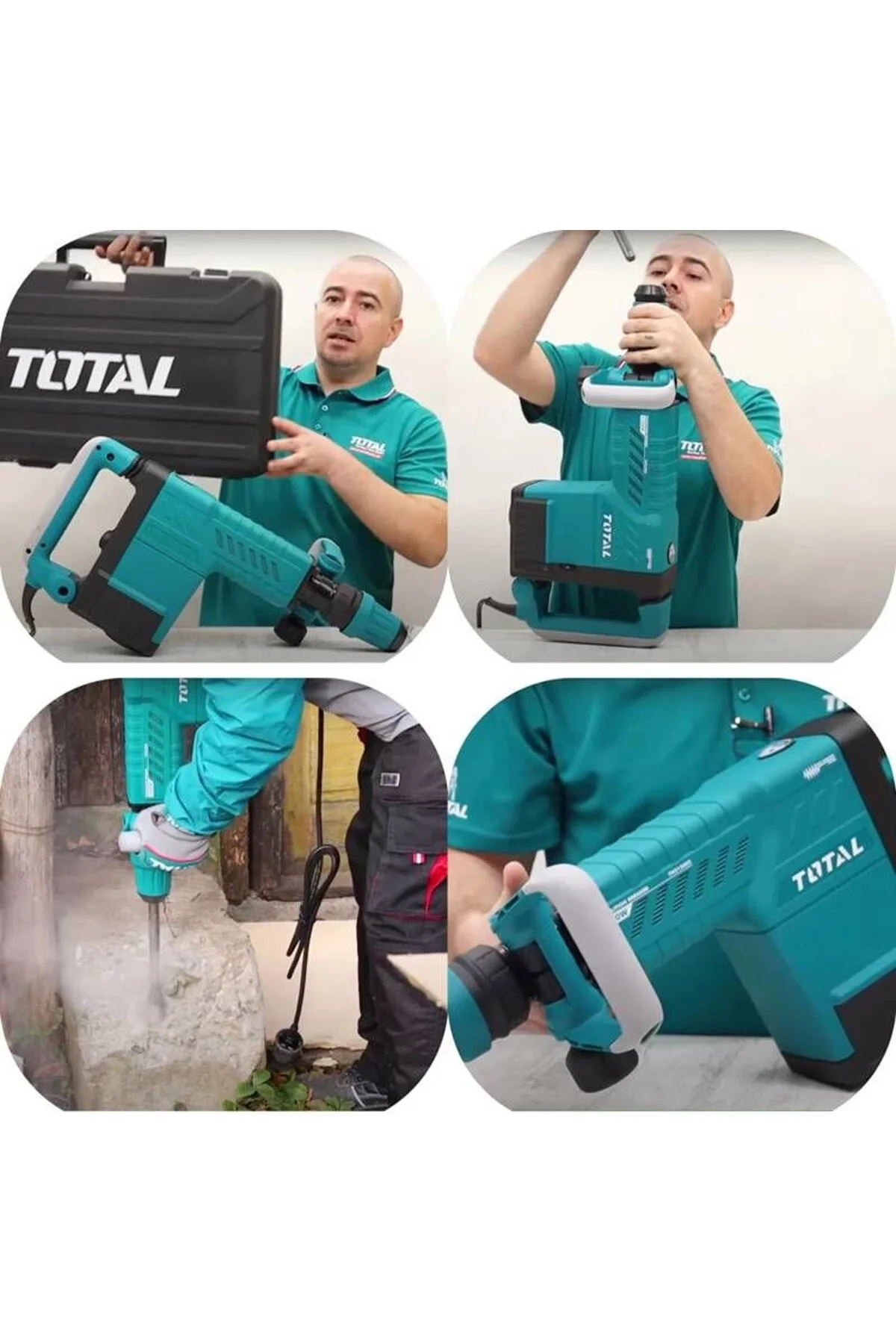 TH215002 Kırıcı Delici Hilti 25J 1500W Beton Taş Kırma Matkap Pro