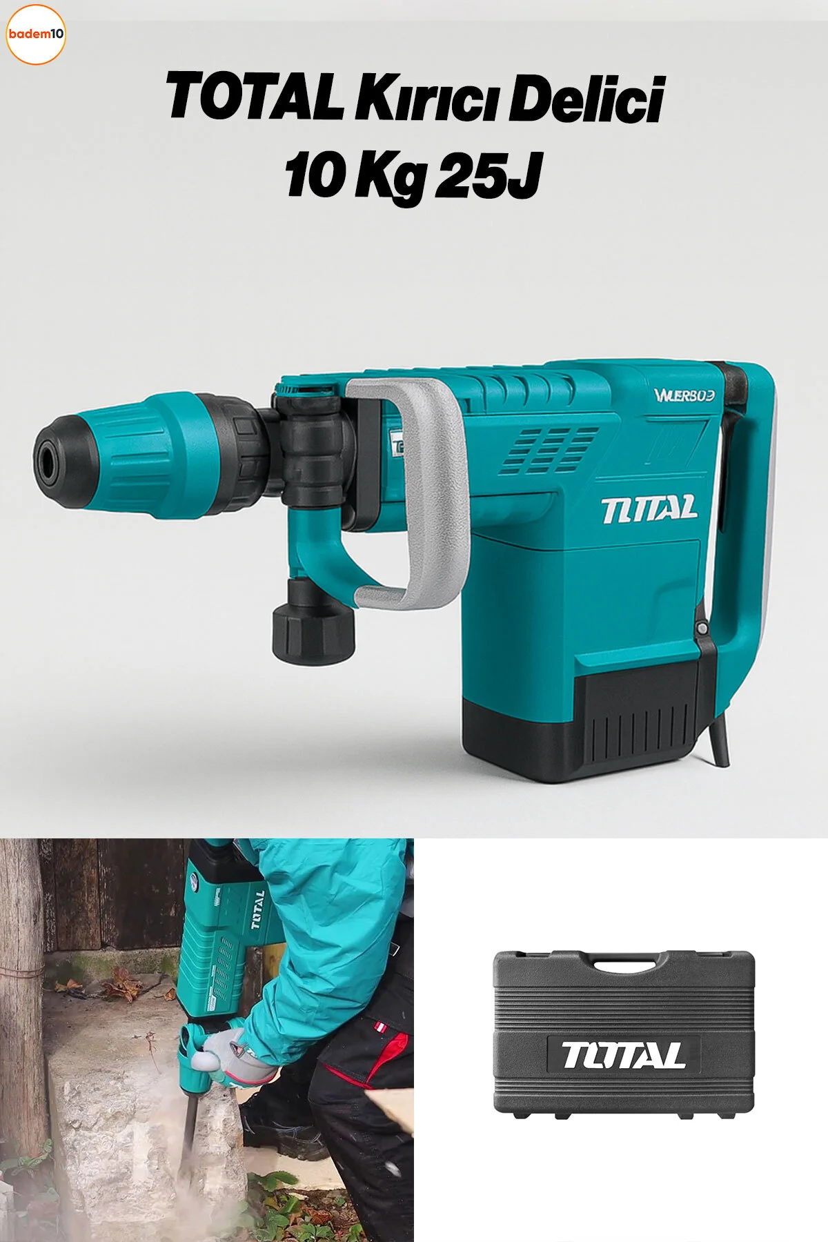 TH215002 Kırıcı Delici Hilti 25J 1500W Beton Taş Kırma Matkap Pro