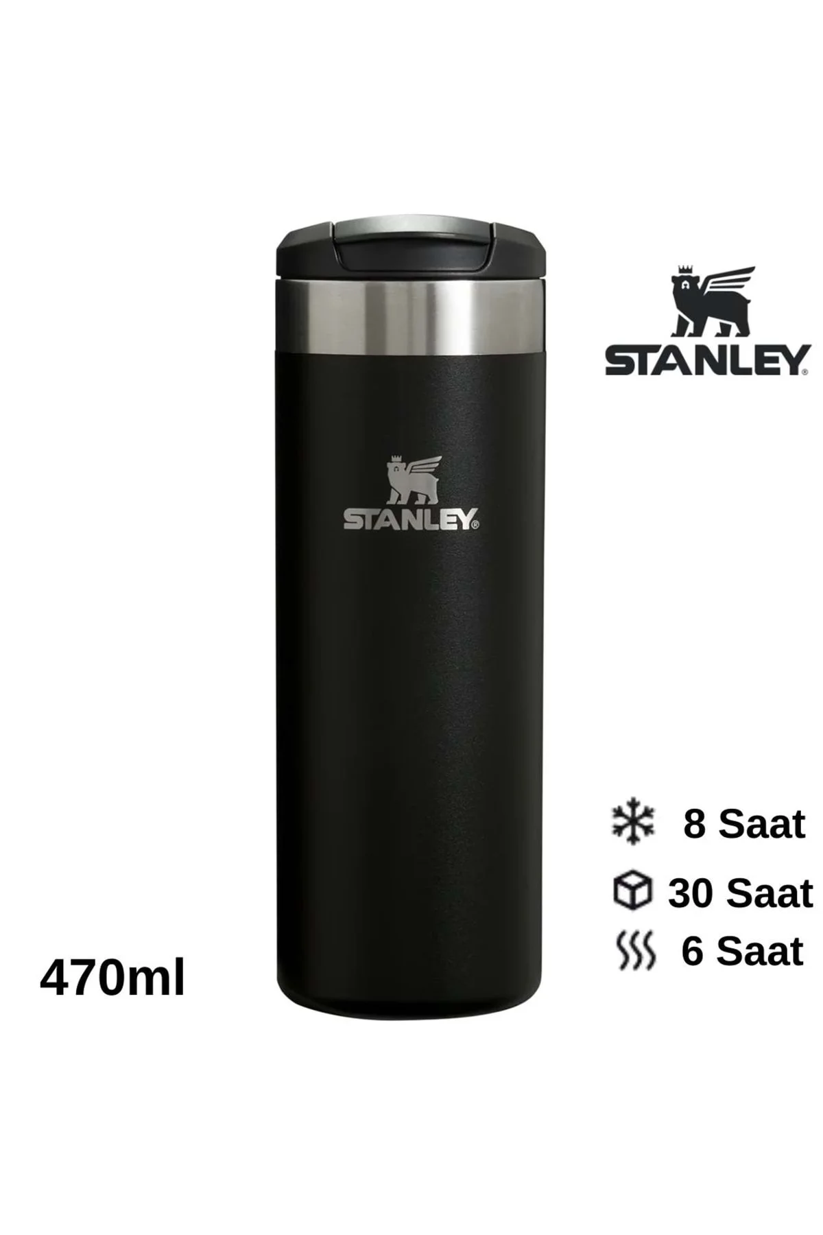 The AeroLight™ Transit Mug 0.47L Termos Kupa Bardak Matara SİYAH