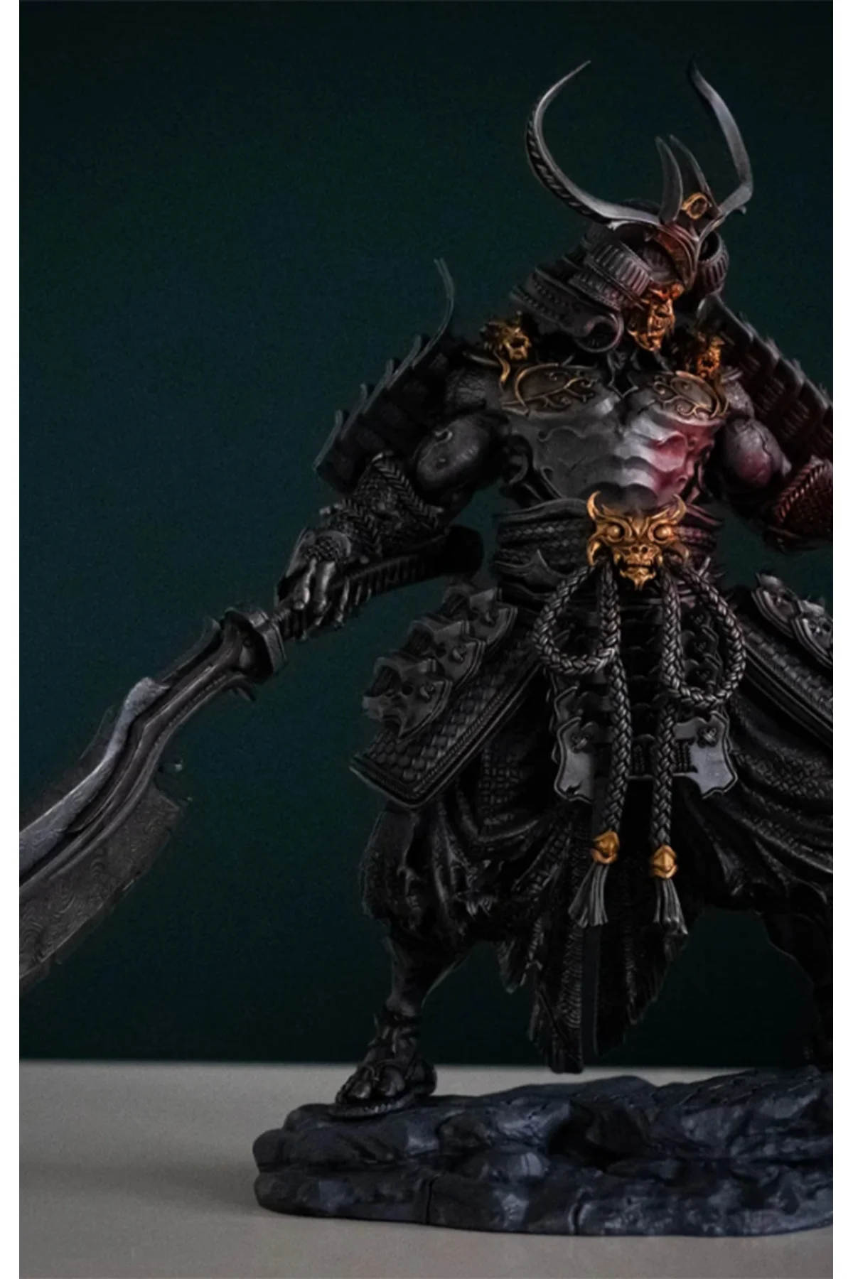 The Ancestors Tenjin Ninja Samuray Figür Lanetli Bilgin Samuray Figürü Büyük Boy 25CM