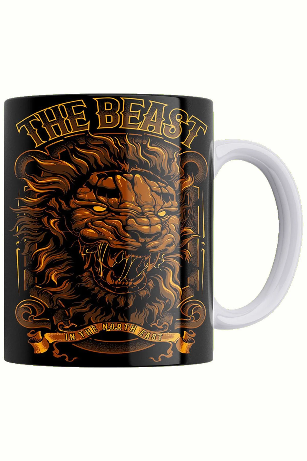 The Beast Çift Taraflı Baskılı Porselen Kupa