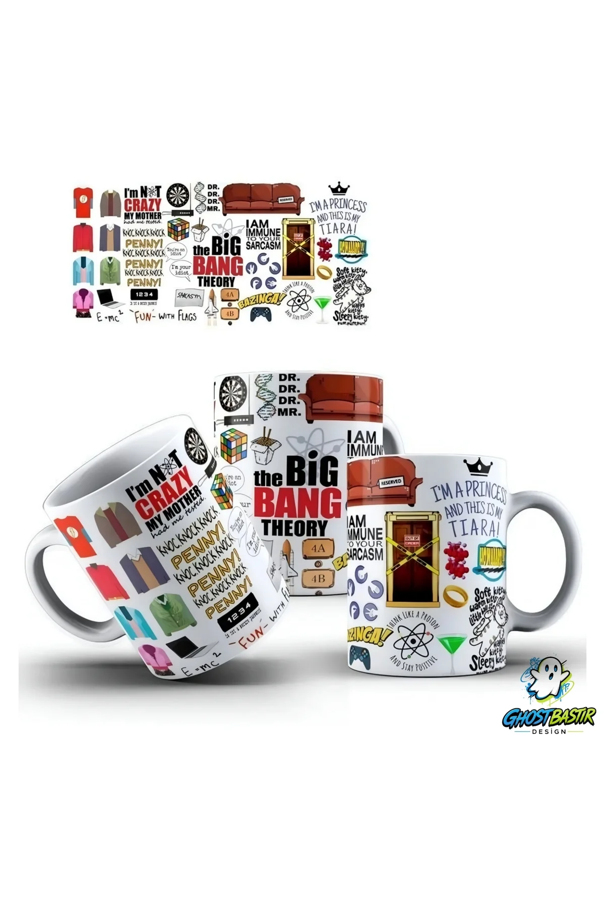 The Big Bang Theory Kupa Bardak | Tek Adet K06706