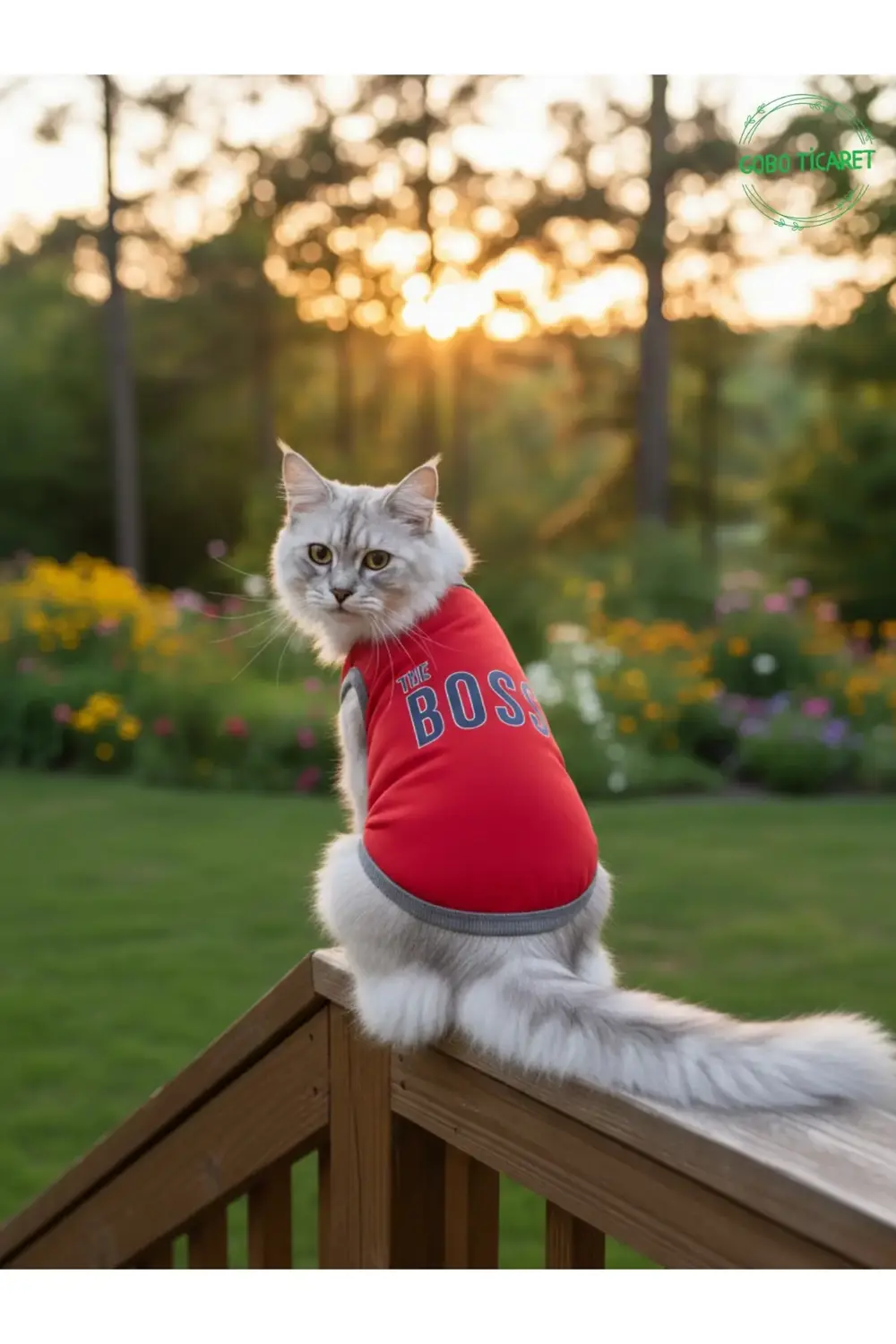 The Boss (Patron) Desenli Kedi ve Köpek Kıyafeti–Sevimli Evcil Ha