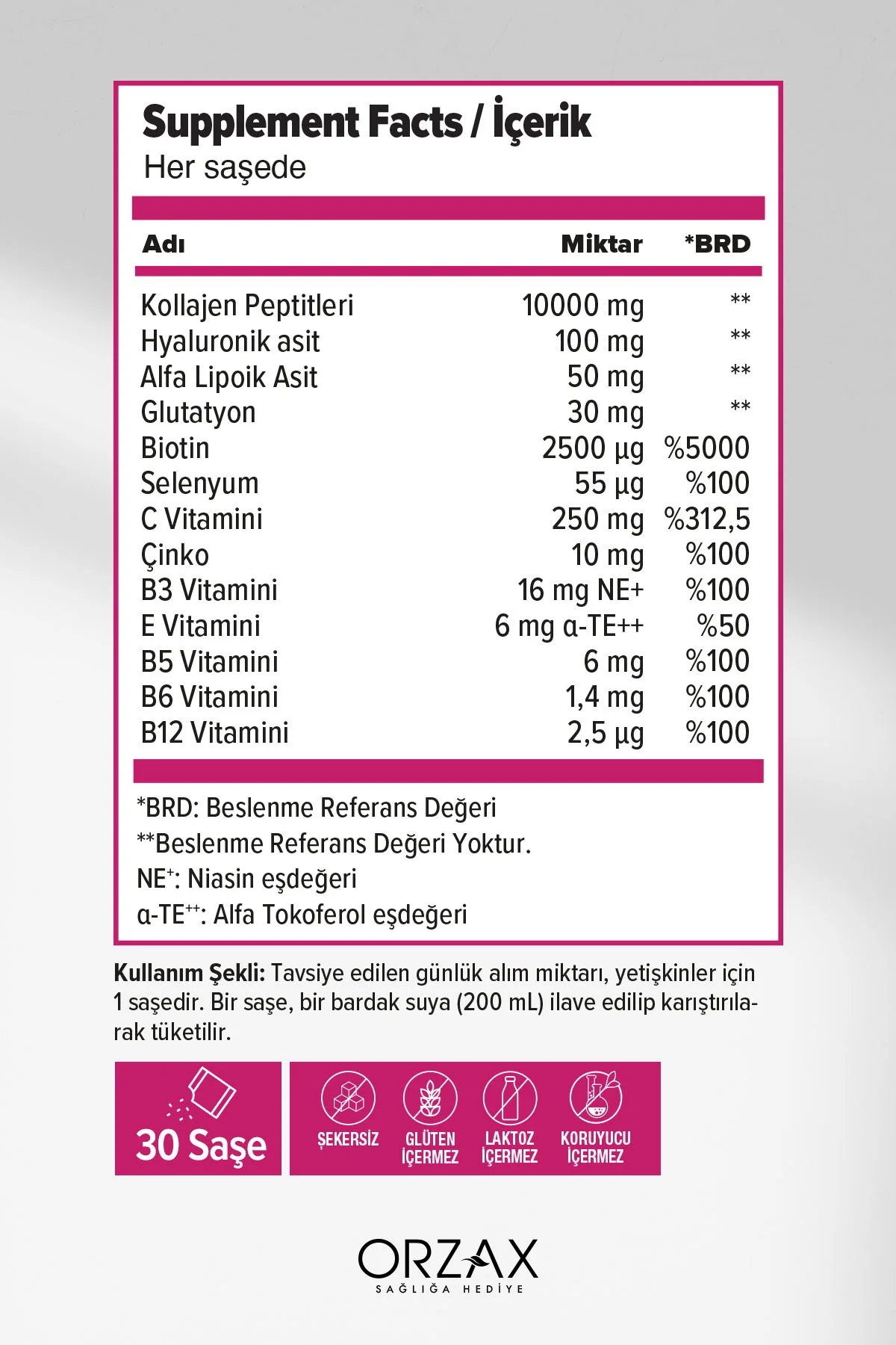 The Collagen Beauty Intense 90 Saşe - 3 al 2 öde