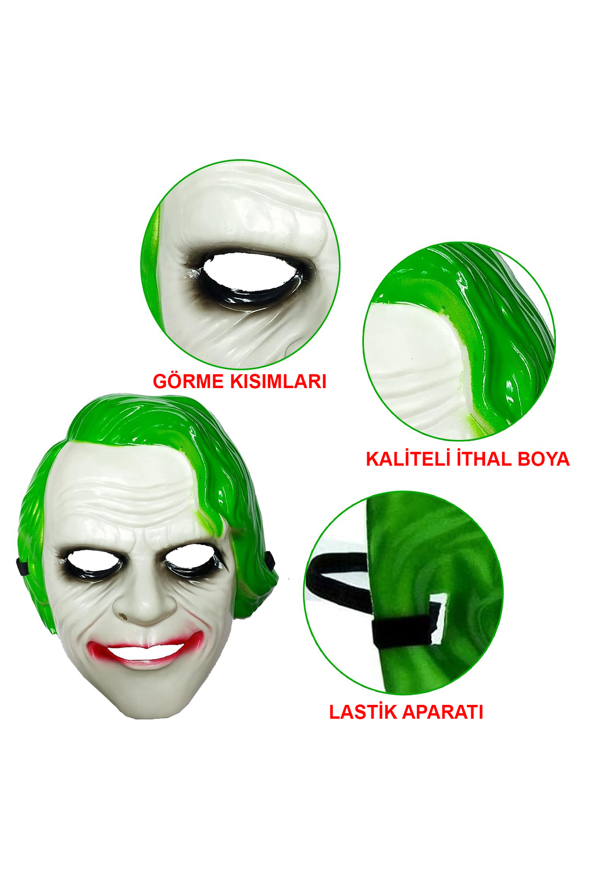 Ok Aksesuar The Dark Knight Joker Maskesi Yeşil (5060) Ok Aksesuar The Dark Knight Joker Maskesi Yeşil (5060)