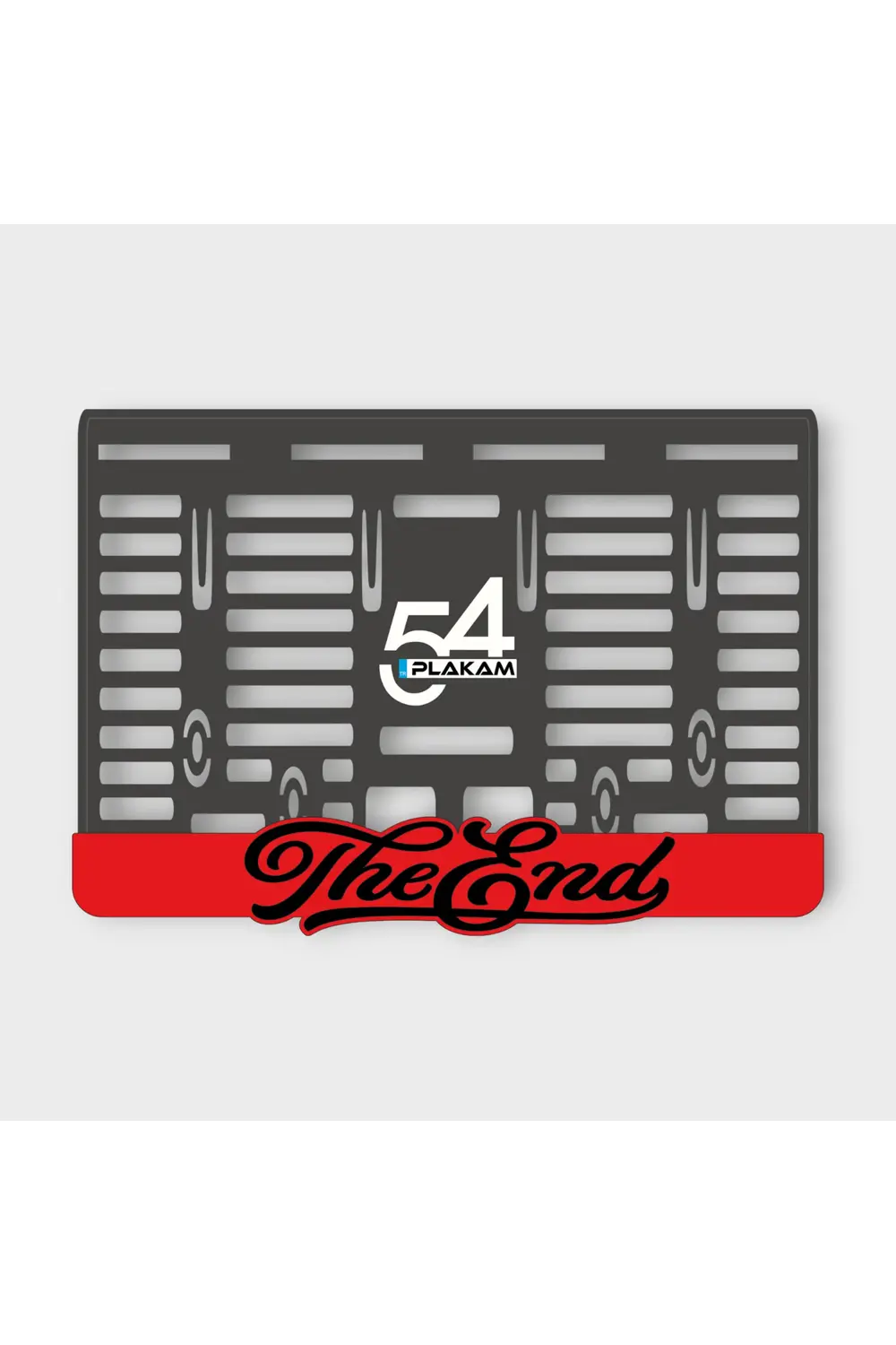 THE END 3D KABARTMALI PLEKSİ MOTOR PLAKALIĞI