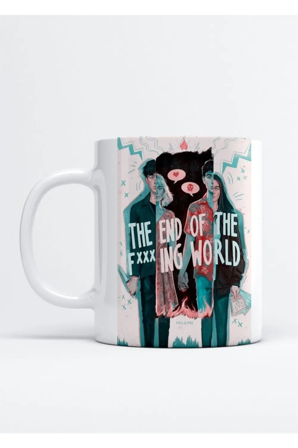 The End Of The F***ing World Baskılı Porselen Kupa Bardak