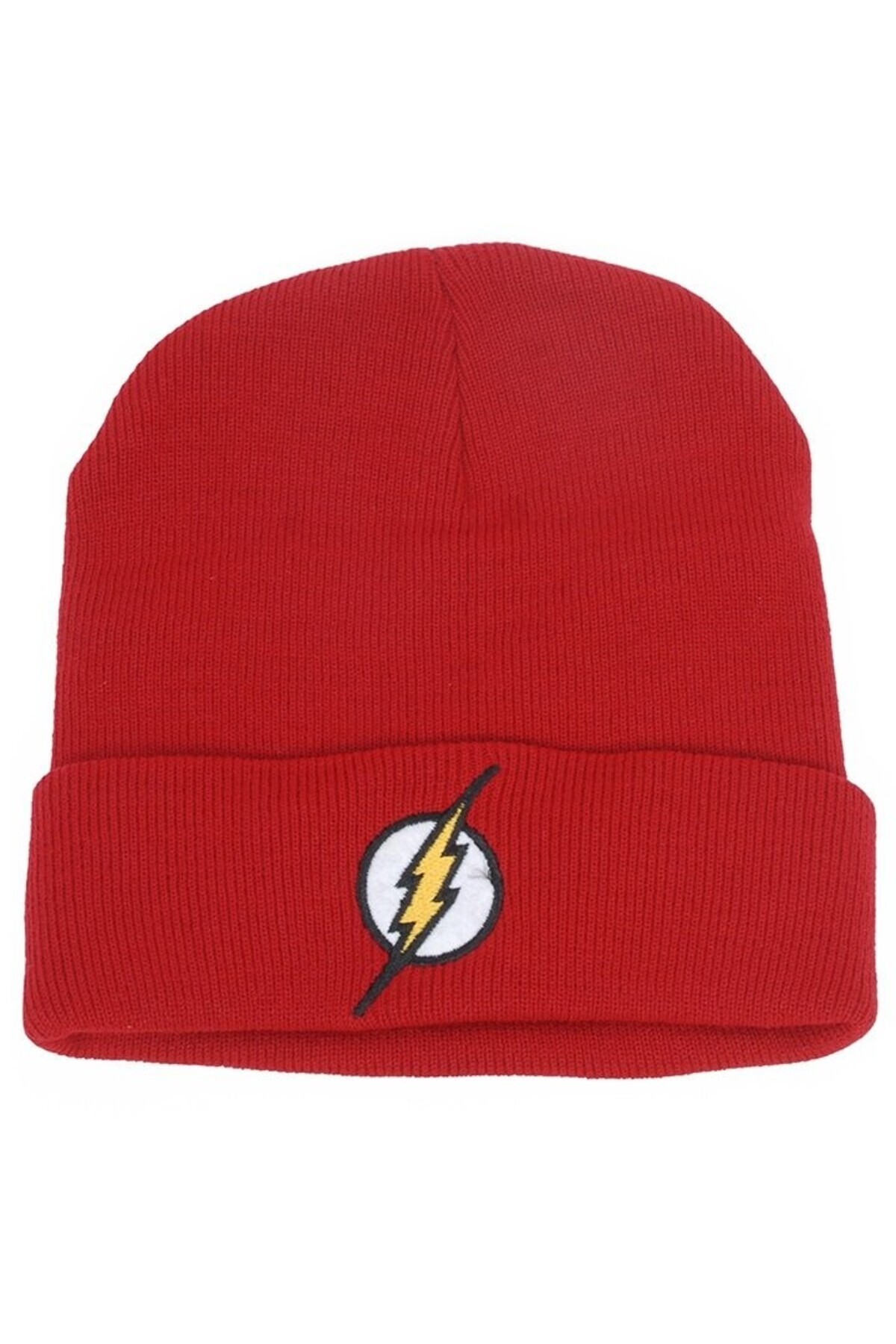 The Flash Lightning Logo Katlamalı Bere Kırmızı