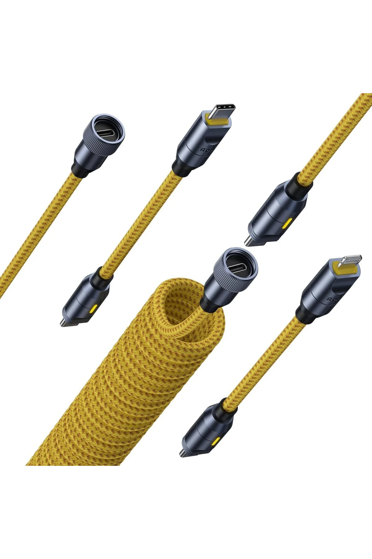 The Future Creative Power USB-C to USB-C Lightning Modüler Uzayabilen 2,6m 480Mbps