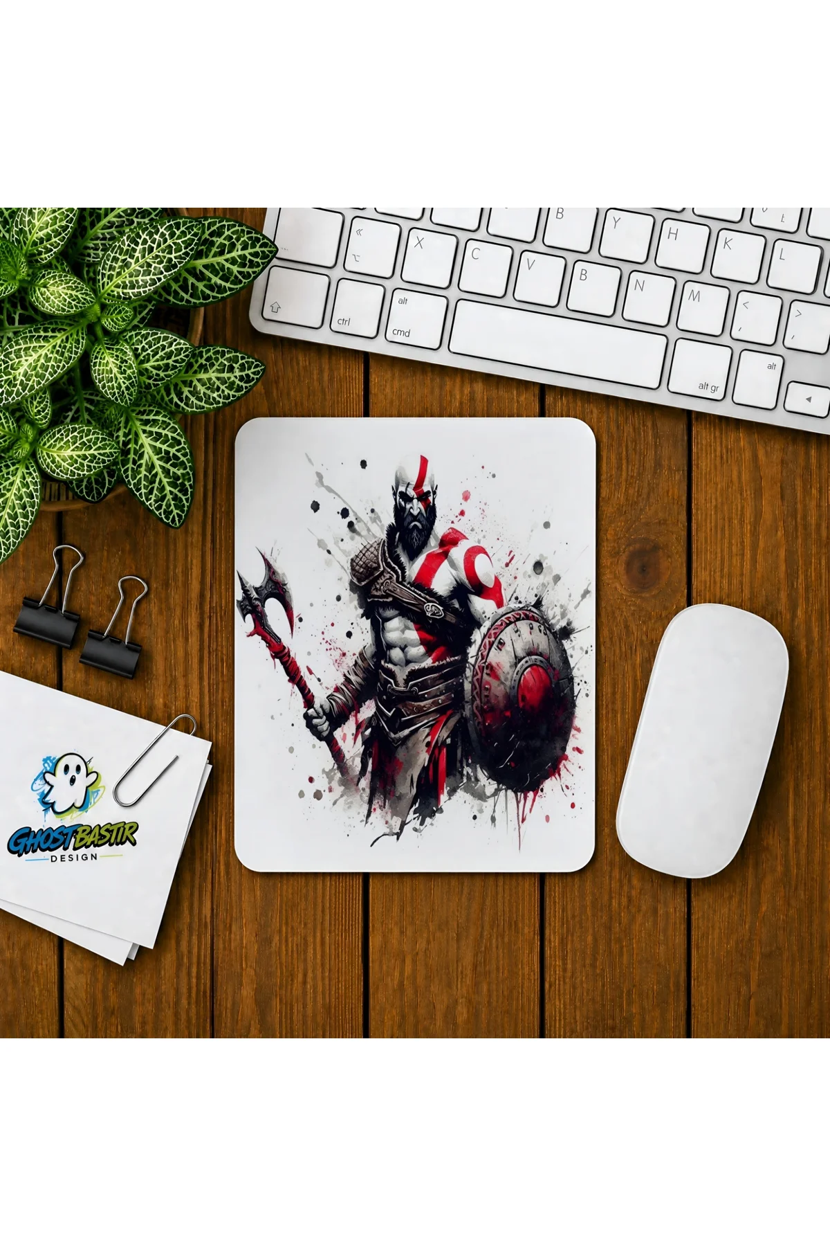 The God Of War Baskılı Oyuncu Mousepad 0312