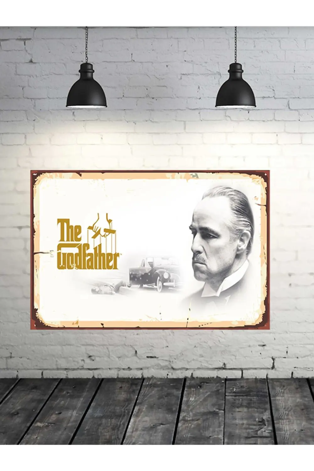 The Godfather 20x30 Cm Retro Ahşap Tablo