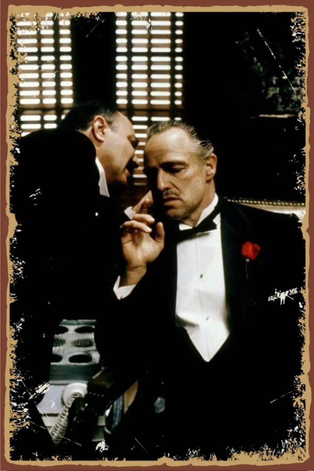 The Godfather Retro Ahşap Poster