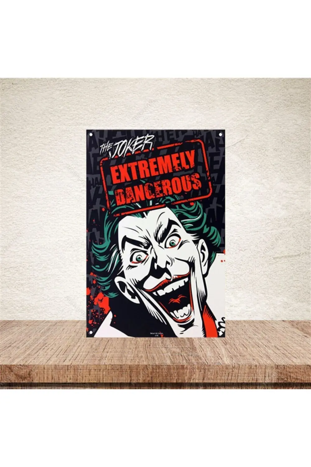 The Joker 20-30 Cm Retro Ahşap Poster