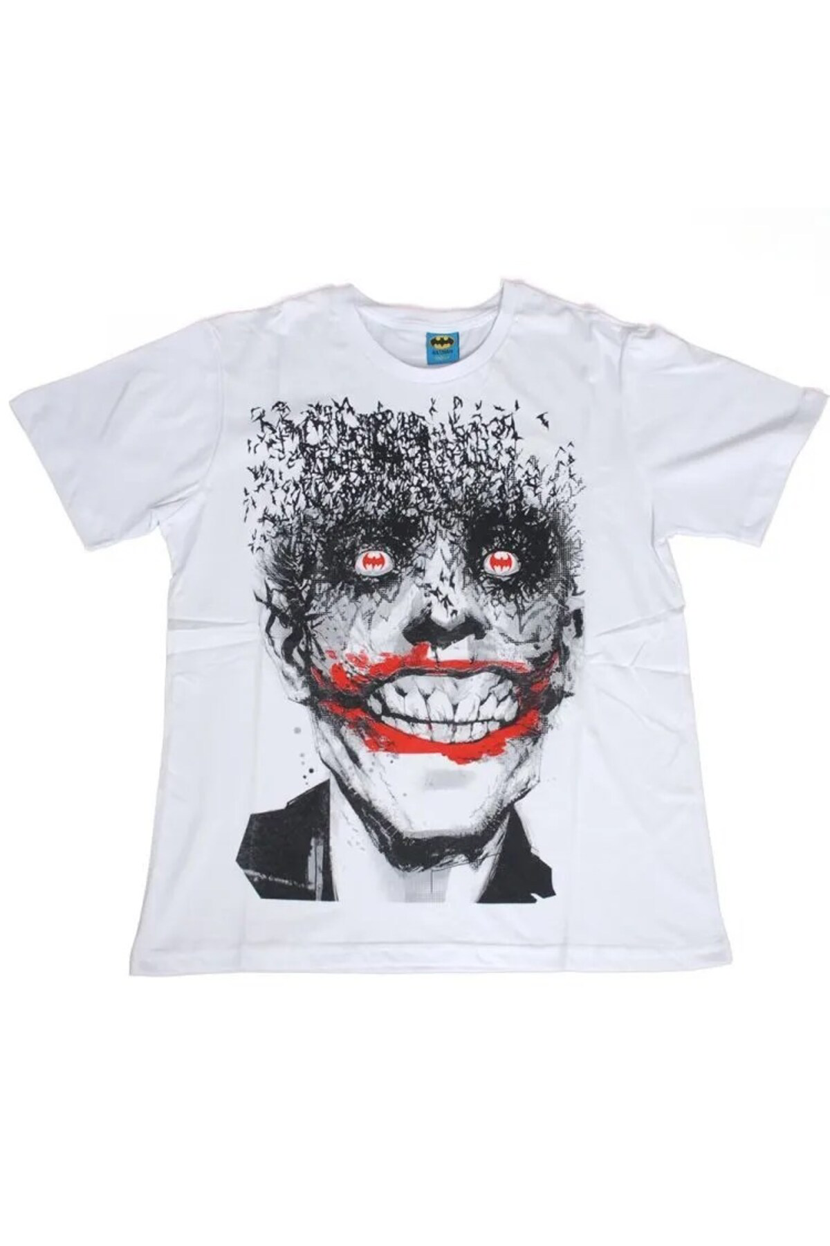 The Joker Bat Face Tişört Beyaz