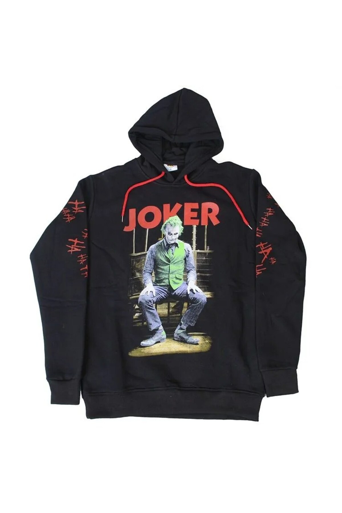 The Joker HAHA Kapüşonlu Sweatshirt Siyah