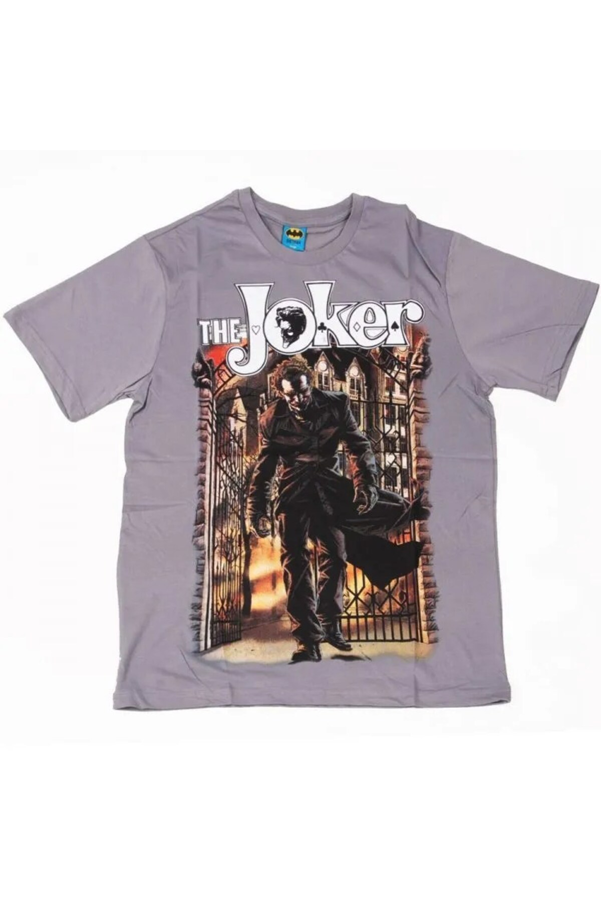 The Joker No:1 Beyaz Tişört Gri