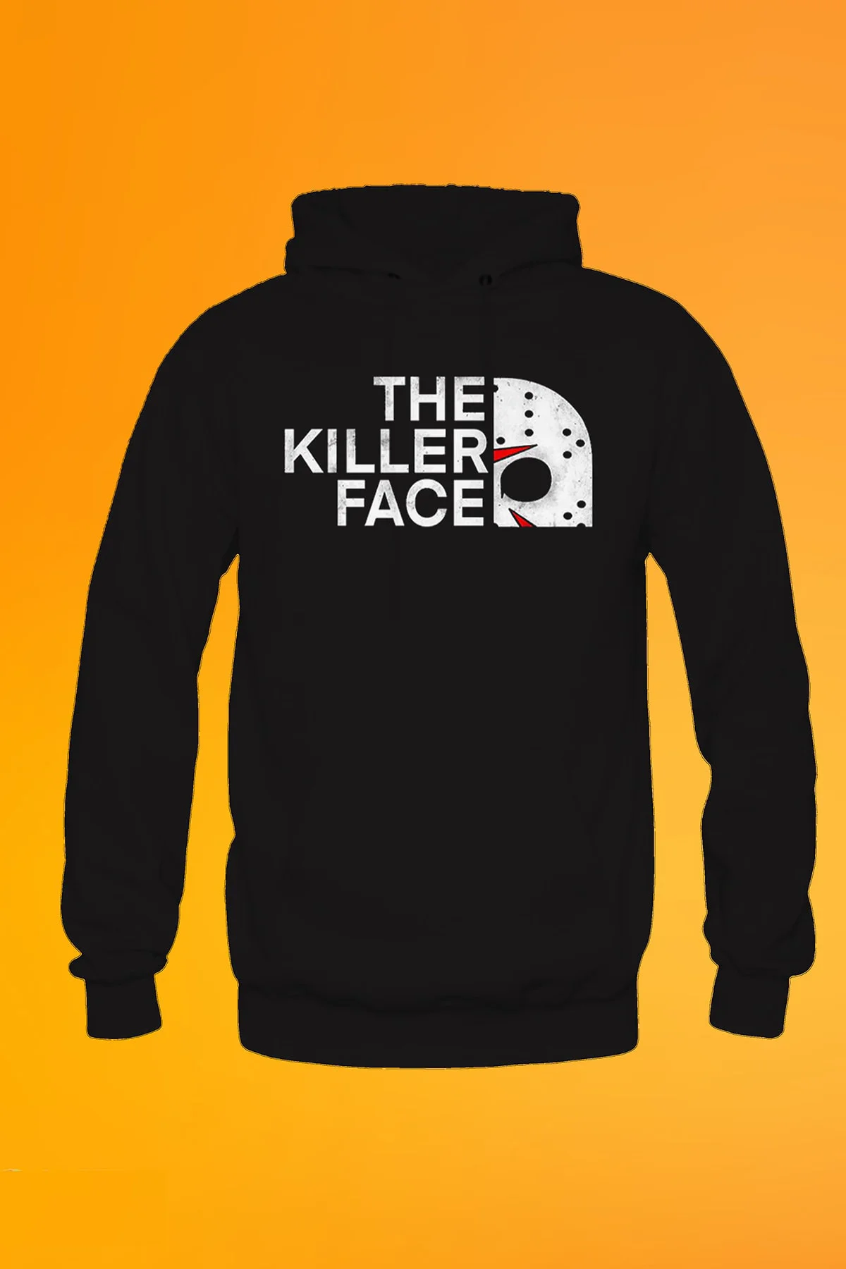 The Killer Face Siyah Unisex Kanguru Cep Kapüşonlu Sweatshirt