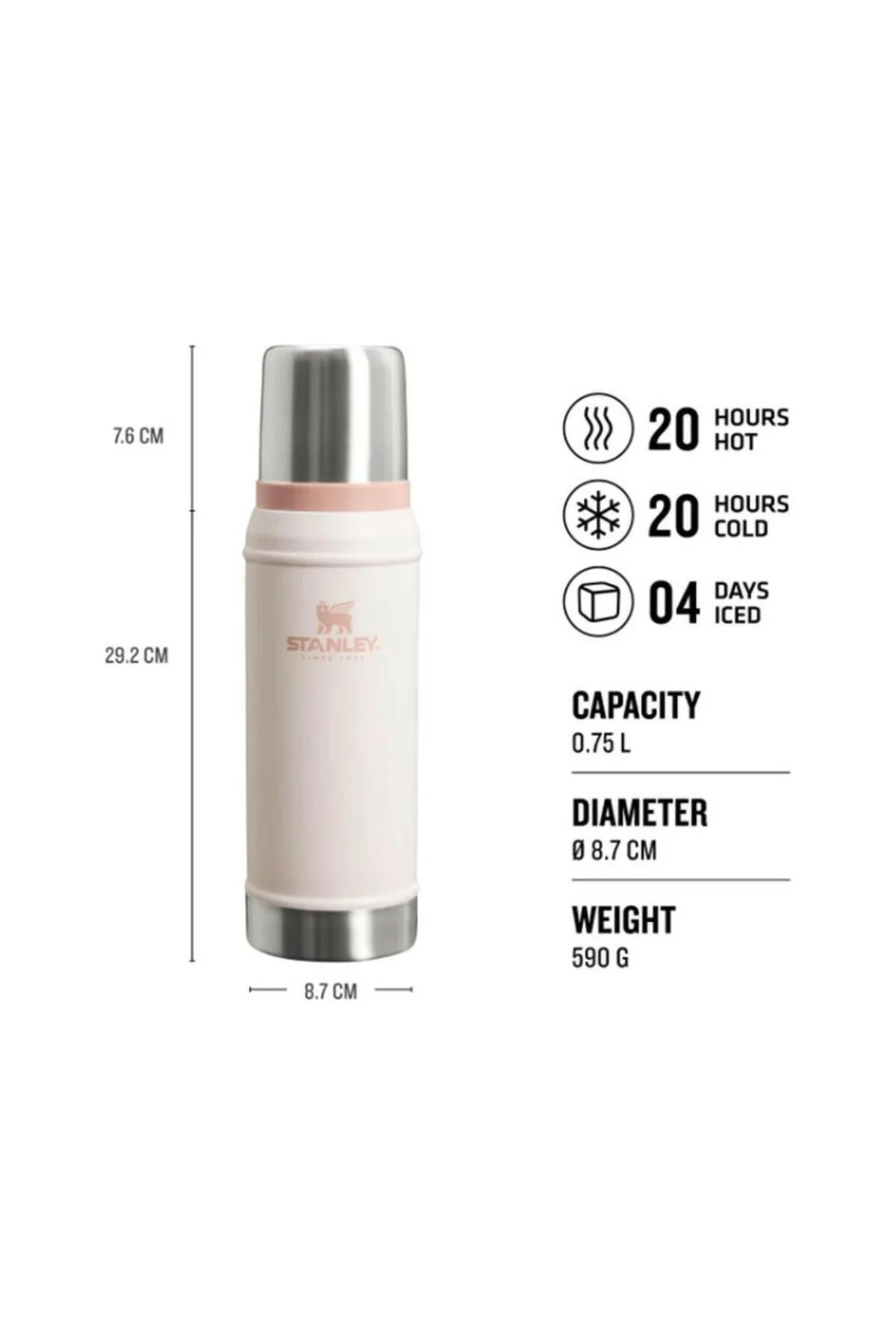 The Legendary Classic Bottle 0.75 L / 25oz Pembe 10-01612-063