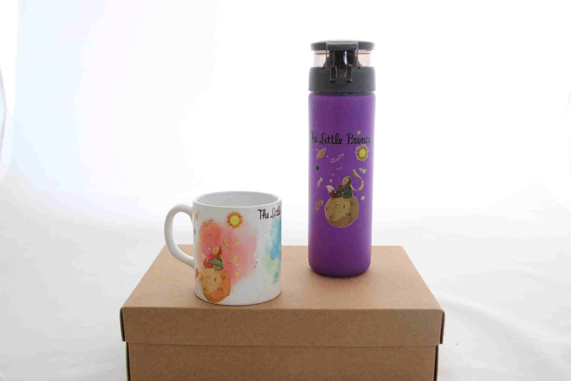 İhtiyaçavm The Little Prince Hediye Kutusu - Baskılı Termos Ve Küçük Prens Kupa Bardak Hediye Seti