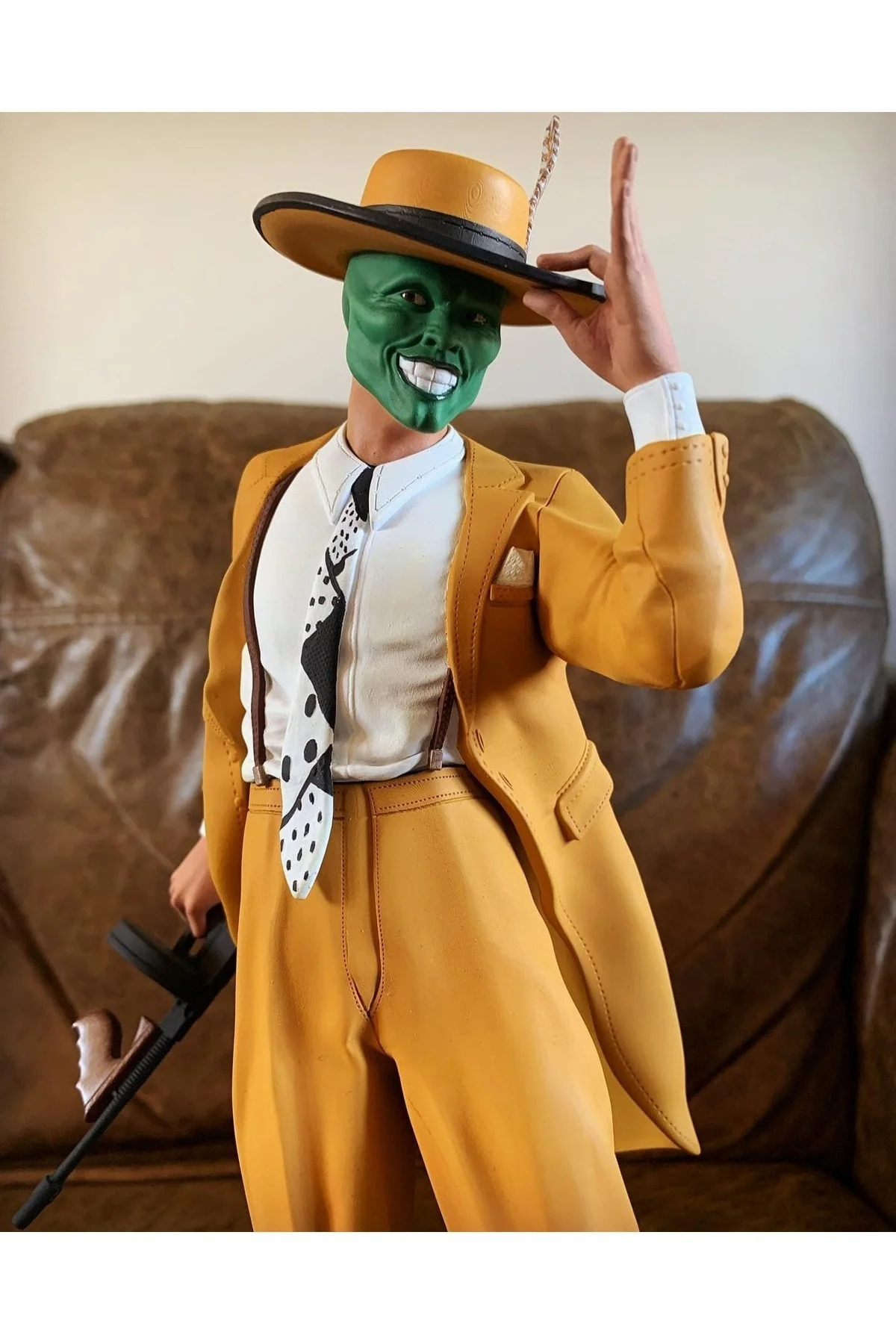 The Mask Maske Jim Carrey on Clash Boyalı Figür 30 CM (BÜYÜK BOY)